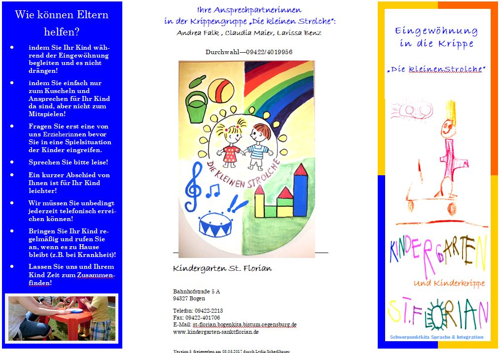 Flyer Eingew&ouml;hnung_Krippe